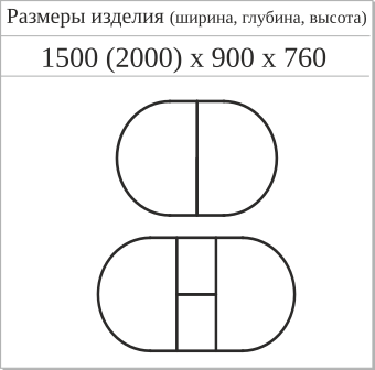 Схема с размерами стола "ЗУБР-1"