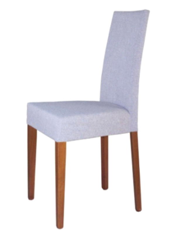 Деревянный стул из массива бука БОСТОН, цвет лак дуб, ткань чехол, размеры 460х950х440 мм.