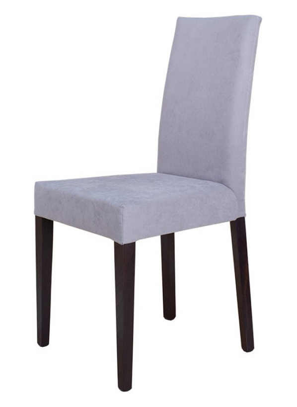 Деревянный стул из массива бука БОСТОН, цвет лак венге, ткань чехол, размеры 460х950х440 мм.