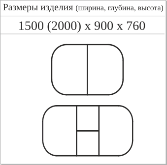 Схема с размерами стола "ЗУБР-2"
