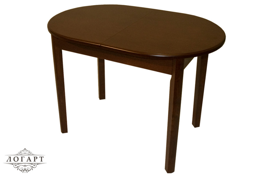 Раздвижной овальный стол, раздвижной 1200(1600)х800х760 "ВМ30", цвет "венге", производитель "ЛОГАРТ"